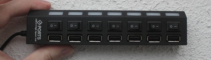 Conrad 7 Port USB 2.0 Hub, Art-Nr. 976193